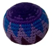 Hacky Sacks - Juggling Balls: Zig Zag Purple Pink