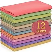 XSEINO 12 Rolls 8"x35" 1.4mm Thick Soft Felt Fabric Sheet 12 Assorted Morandi Series Colors Felt Pack for DIY Craft Sewing Squares Nonwoven Patchwork