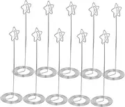 12pcs Star Card Holder Table Picture Holder Tabletop Sign Holder Place Card Holders Wedding Picture Holders for Centerpieces Picture Holders for Tables
