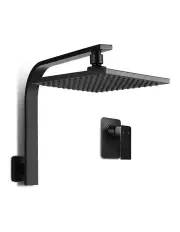 [Cefito] 8 inch Rain Shower Head Square with Mixer Tap in Black