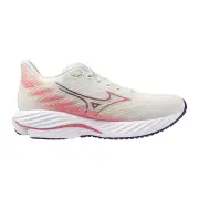 Mizuno Wave Rider 28 Womens Snow White/Camellia Rose/Vintage Indigo Size 7.5