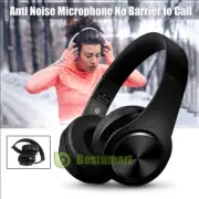 Bluetooth Headset Wireless Hi-Fi Stereo Foldable Headphones Earphones Microphone