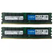 Crucial 64GB (2X32GB) DDR4 2133MHz PC4-17000 ECC Registered Server Memory Ram