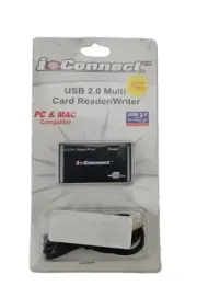 i Dot Connect USB 2.0 High Speed Multi Card All In 1 Reader /Writer PC & Mac NEW