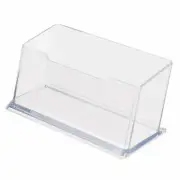 10pcs Clear Desktop Business Card Holder Display PMMA Stand Plastic Desk Shelf