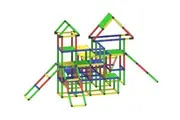 Funphix Mega 4-Storey Playhouse Construction Set (866 pcs) - Indoor & Outdoor - Fun & Educational Learning Toy