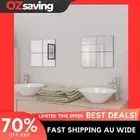 Frameless mirror tiles 16 pcs glass 20.5 cm home decor reflective 1482