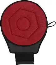Swivel Seat Cushion, 360 Degrees Rotating Anti Slip Base Car Seat Cushion Soft Foam Ergonomic Design 38cm Diameter Swivel Car Seat Cushion for Car, Home, Office, Pregant Women (Red Wine)