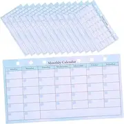 HOMSFOU 14 Sheets Monthly Planner Refill Loose Leaf Pages for Ring Binder Undated DIY Monthly Organizer with Elegant Design for Efficient Planning and Stylish Home Office Use