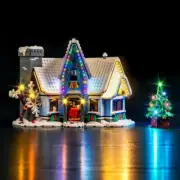 LED Light Kit Compatible with Lego Santa’s Visit 10293 Customized Version