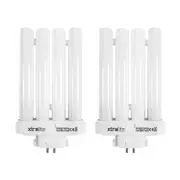 27w Daylight Replacement Bulb For High Vision Reading Lamps, 4 Pin Gx10q-4 Quad Tube (6500k) Pack Of 2