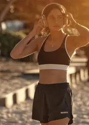 [Lorna Jane] Grande Rib Max Support Sports Bra in Black, Size - Small S Black