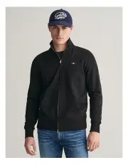 [Gant] Shield Zip Sweatshirt in Black