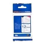 Brother TZe-FA3 Blue on White Fabric Tape (Not Laminated) - 3 Metres