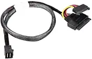 50CM HD Mini-SAS(SFF-8643) to U.2 (SFF-8639) NVMe SSD Cable