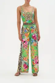 DRAWSTRING PANT WITH SIDE PANEL CURIOUS AND CURIOUSER