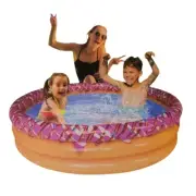 Summer Inflatable Kids Kiddie Donut Swimming Wading Pool Novelty Ring 60" Round