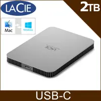在飛比找PChome24h購物優惠-LaCie Mobile Drive USB-C 2TB 外