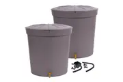 300L LANZAROTE MINITANK X 2 KIT (WITH LINKING KIT & DIVERTER) - GREY