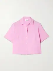 [Lido] Lido - Woven Shirt - Pink - x large x large Pink