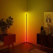 RGBCW Corner Floor Lamp – LED Ambient Light for Living Room, Bedroom, or Office