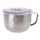 Stainless Steel Bowl with Lid Handle Leak-Proof Container Rice Soup