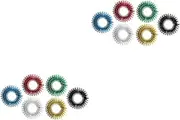 Baluue 2sets Hand Fidget Toy Finger Massage Rings Acupressure Ring Stress Reliever for Boys and Girls Adults Stretchy Sensory Toys 6pcs*2