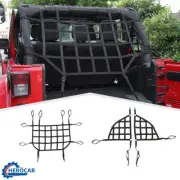 Rear Rack Trunk Cargo Restraint Luggage Mesh Full Kit For Jeep Wrangler 07-17