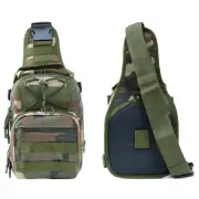 Camouflage One Shoulder Sling Backpack Army Durable Military Nylon Bag Rucksack
