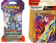 Pokemon TCG Scarlet Violet Mini Portfolio Binder Booster Pack Cards Temporal