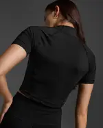 Form Soft Touch 1/2 Zip Tee, 2XU, XS, Black/White, Female