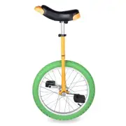 Yescom 18 In Wheel Outdoor Unicycle Fitness Bike Balance Training Yellow & Green
