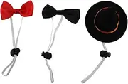 Alasum 1 Set Pet Witch Hat and Bowtie Festival Costume Accessory for Dogs Cats Lightweight Halloween Decorations for Pets Add Fun to Holiday Celebrations