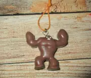 Brown Bigfoot Charm Ornament Yeti jungle Ape Man Sasquatch ooak handmade clay