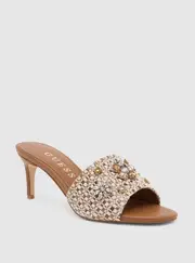 GUESS Tan Weekful Heels in Brown Size: 7