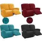 Recliner Sofa Cover Stretch Velvet Lounger Armchair Slipcover Couch Covers