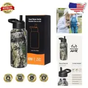 Realtree APX 32 Oz Kids Water Bottle - Leakproof, Durable & Travel Friendly