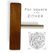 Lyre and Harp Tuning Wrench Key with Wooden Handle - for 4mm Zither Tuning Pins