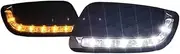 for Mercedes for Benz for Smart for Fortwo 2008 2009 2010 2011 LED Car DRL Daytime Running Lights Daylight Signal Fog Lamp Driving Light Car Accessories(White and Yellow)