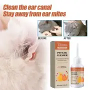 50ML Ear Cleaner Drops For Pet Dog Puppy Cat Kitten Fluid· Mites Ear Kill R7I4