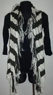 womens knit ladies vest knitwear cardigan jumper size S/M L/XL New