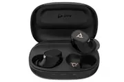 Plantronics/Poly Bluetooth Headset Voyager Free 20 Black, True wireless Bluetooth earbuds, Adaptive Active Noise Canceling (ANC)