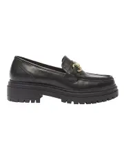 [Sandler] Kalista Flat Loafers In Black Leather