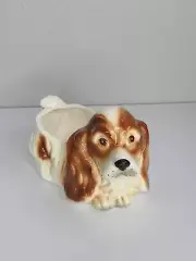 Vintage Relpo 7070 Cocker Spaniel Dog Planter Vase Ceramic