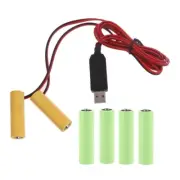 USB Power Converter Dummy Battery Eliminators Repalce 3pcs 1.5V LR6 AA Batteries