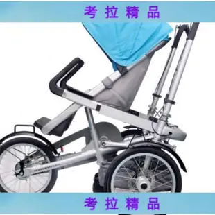 👉考拉👉可反向騎行母子車 母嬰親子車便攜折疊高景觀三輪育兒自行車SGSFH