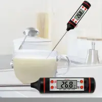 在飛比找蝦皮購物優惠-廚房食物烘焙數字溫度計電子探針式數顯液體燒烤溫度計