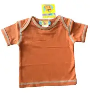 NWT Jaffa by Oink Baby Boys Brown Retro Tee Shirt Top 6M NEW