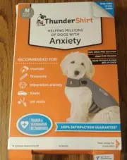 THUNDERSHIRT Medium Dog Anxiety Jacket Gray M Brand New In Box