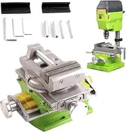 3" Cross Slide Drill Press Vise - 2 Way X-Y Compound Mill Vise for Milling and Drilling